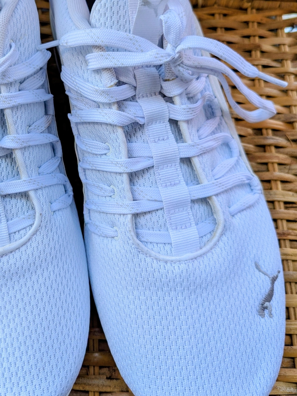 PUMA Axelion Refresh sneakers 10.5 White/Silver Blanc/Argent – Homme Espadrille - Picture 8 of 8